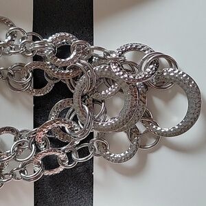 Lia Sophia linkage infinitme necklace 3 strands NIB 35433